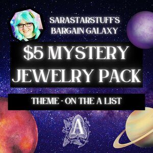 $5 Mystery Jewelry Pack with Theme "On the A List" 8 Items